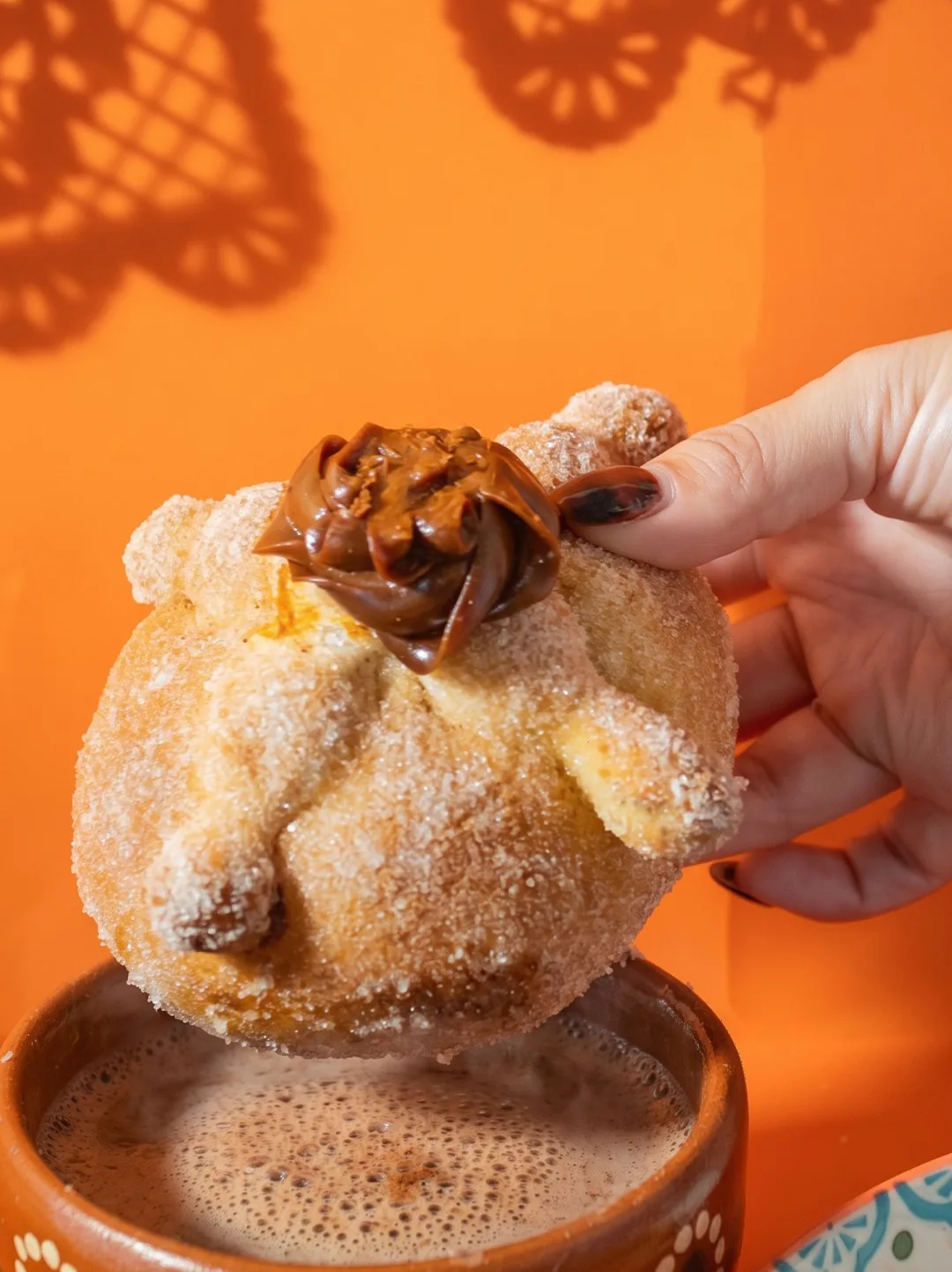 Pan de muerto sabor churro
